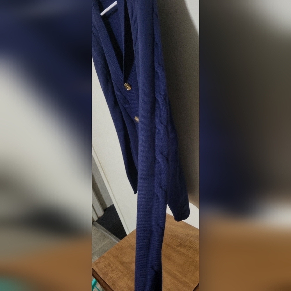 Mens Navy Blue Sweater (Size L) - 90LR - Picture 4 of 7